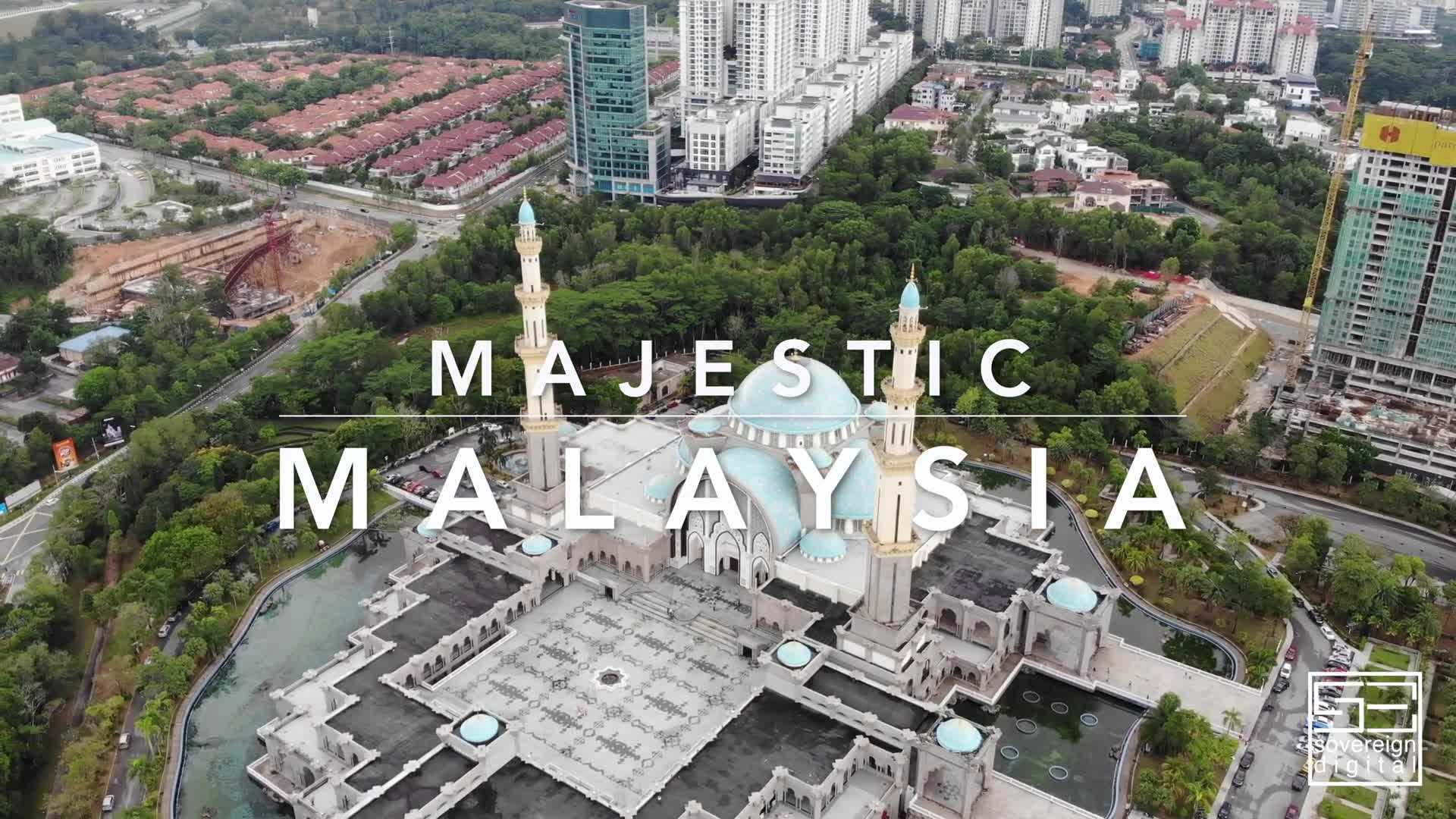马来西亚航拍，美丽的城市