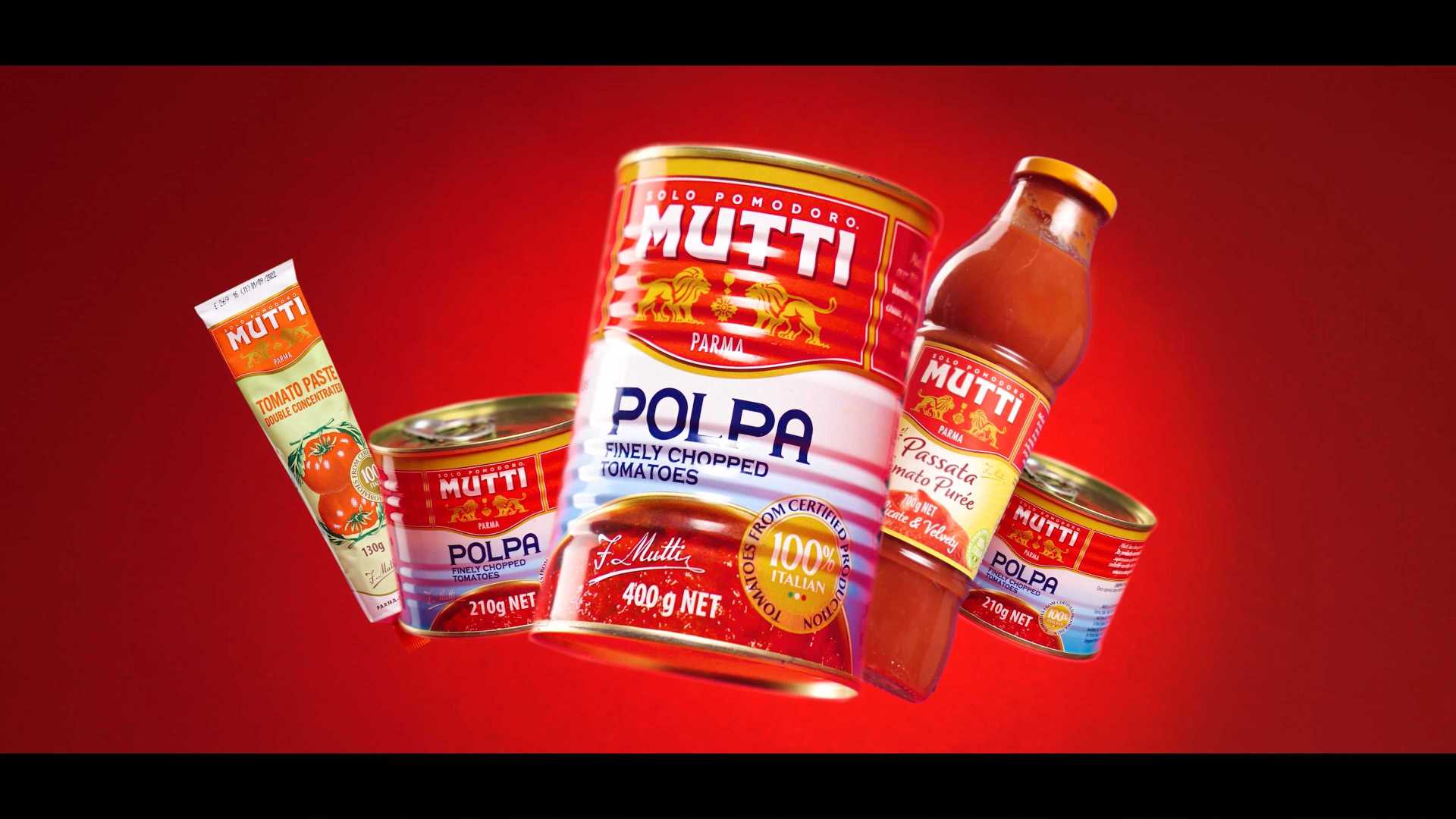 三段式创意广告短片——新鲜的MUTTI全系列番茄酱