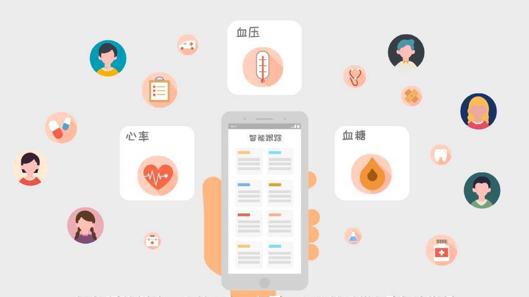 健康管理app MG动画