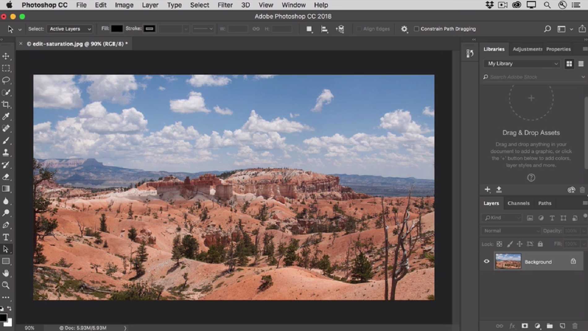 Adobe Photoshop如何调整照片的颜色强度？