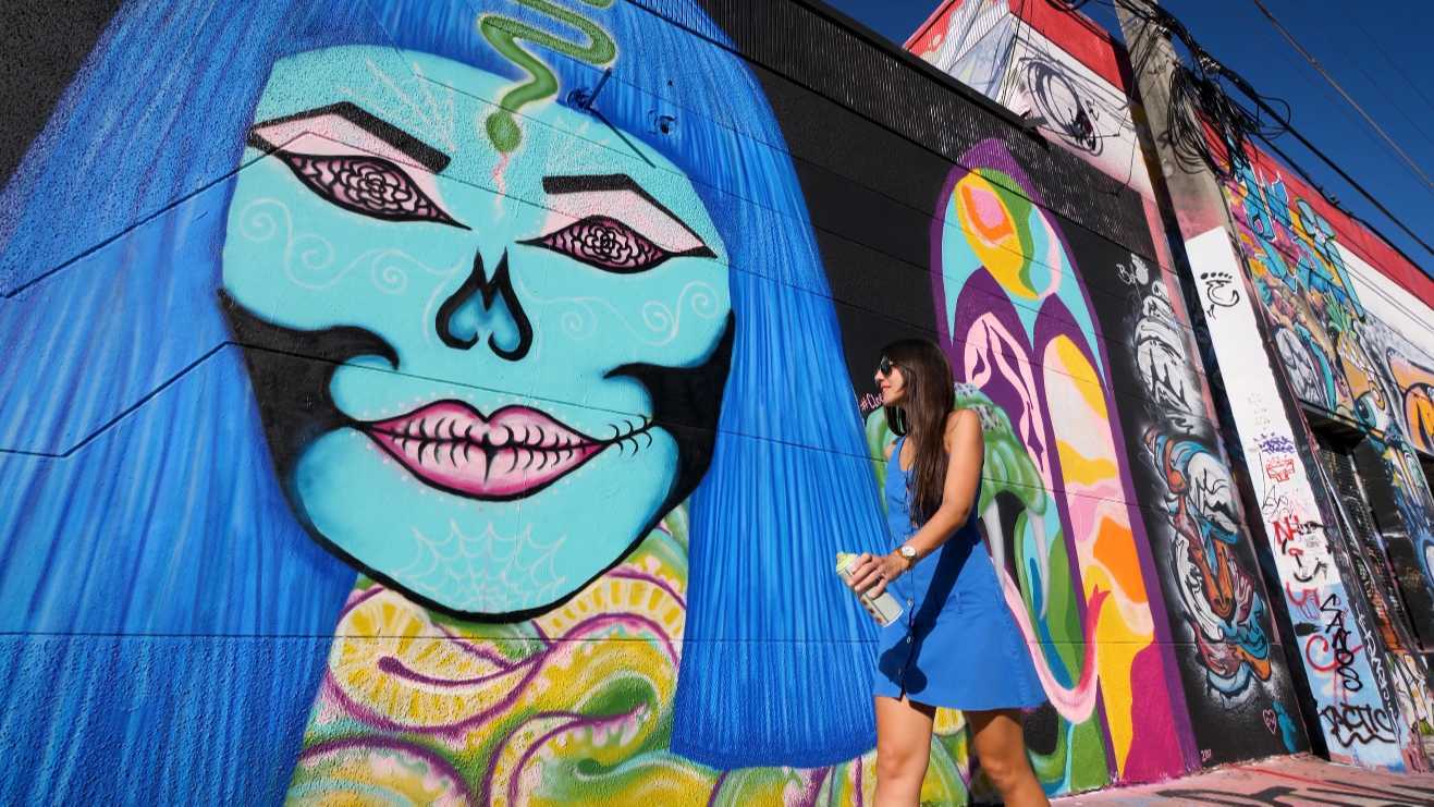 迈阿密的街头涂鸦艺术欣赏