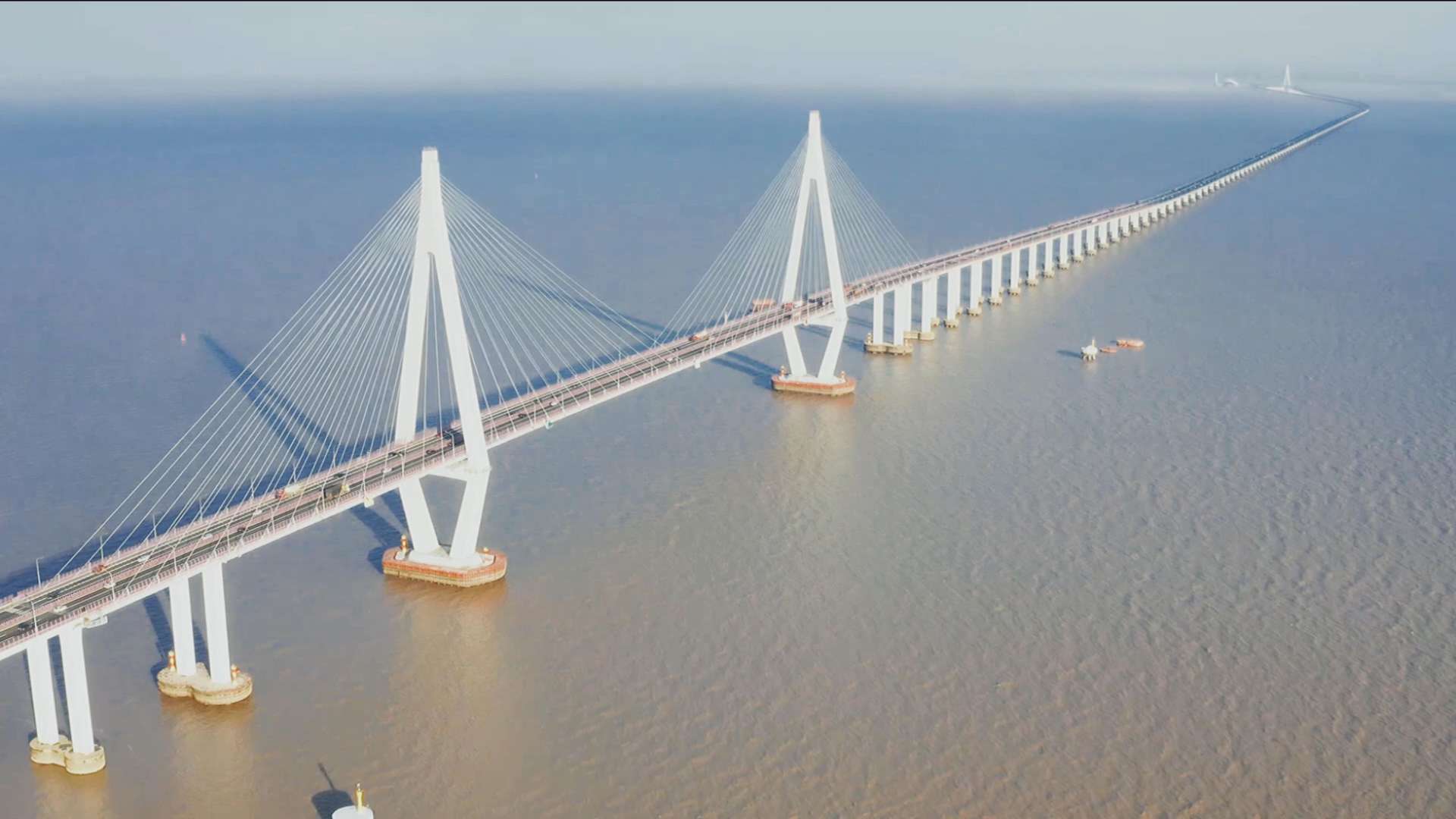 世界12大奇迹桥梁-杭州湾跨海大桥