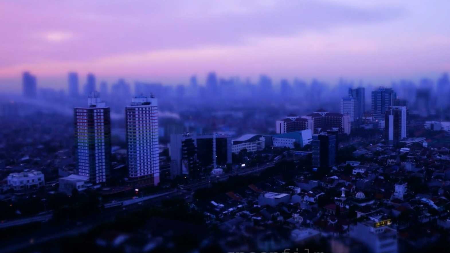 印尼首都移轴摄影《雅加达的喜悦》