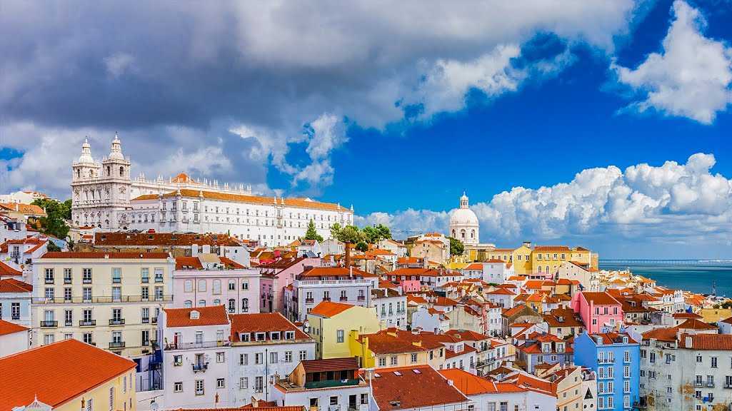航拍城市： 葡萄牙首都里斯本