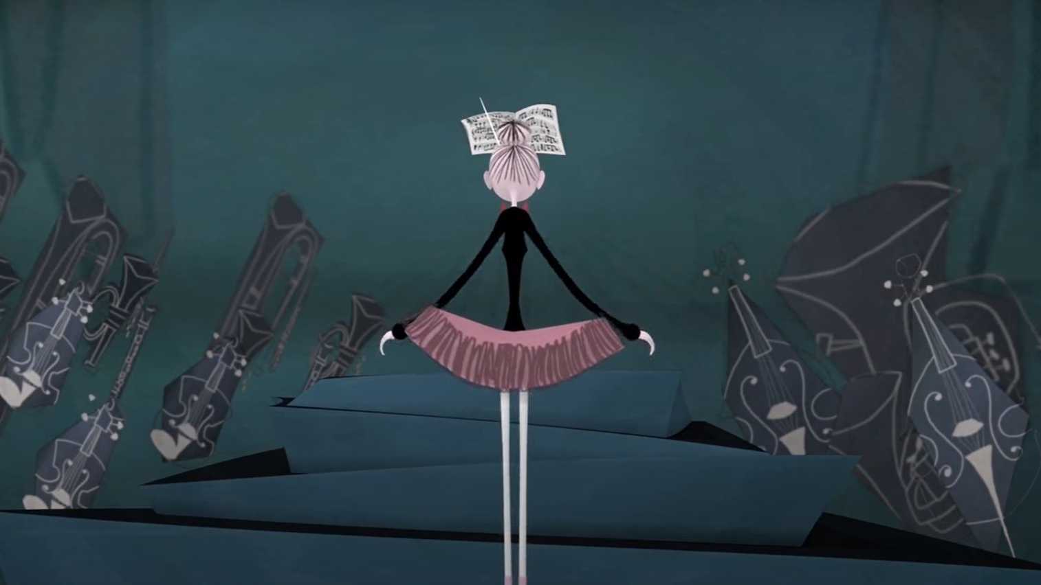 可爱风创意CG动画短片《一位芭蕾舞演员的独奏会》