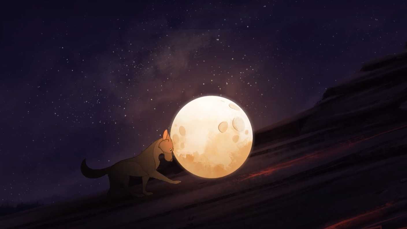 创意奇幻治愈风CG动画短片《与月同行》