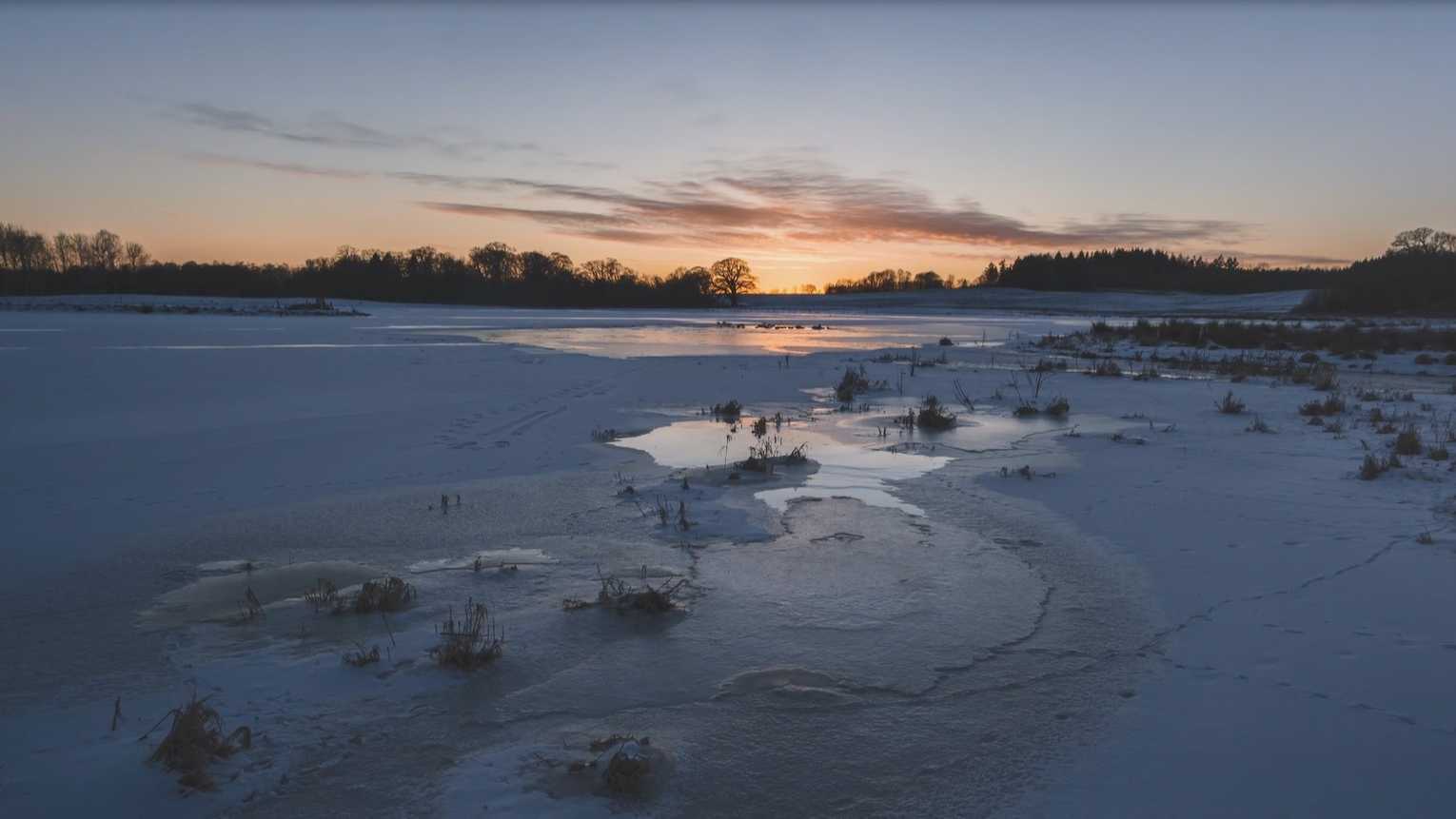 丹麦的季节 - 冬季延时摄影