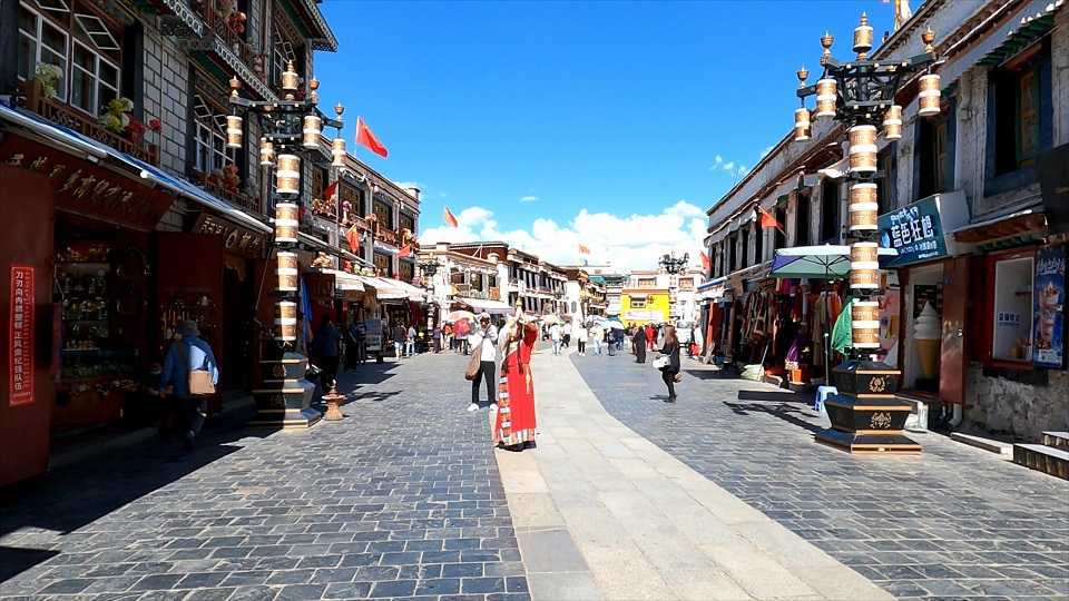 西藏拉萨，大昭寺，八廓街。