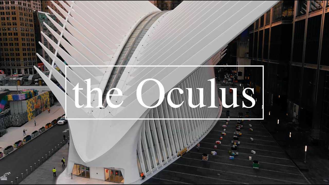 航拍Oculus世贸中心的地标建筑