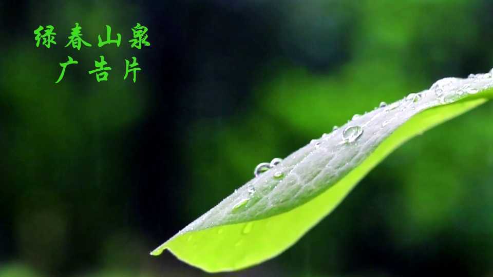 “绿春山泉”广告片|一座黄连山一股清泉水