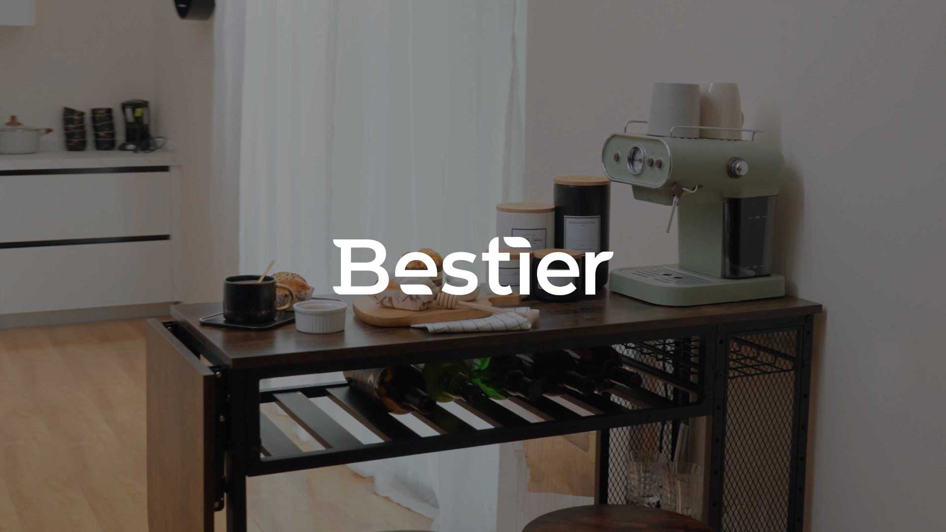 Bestier | 酒吧桌椅套装 工业厨房柜台