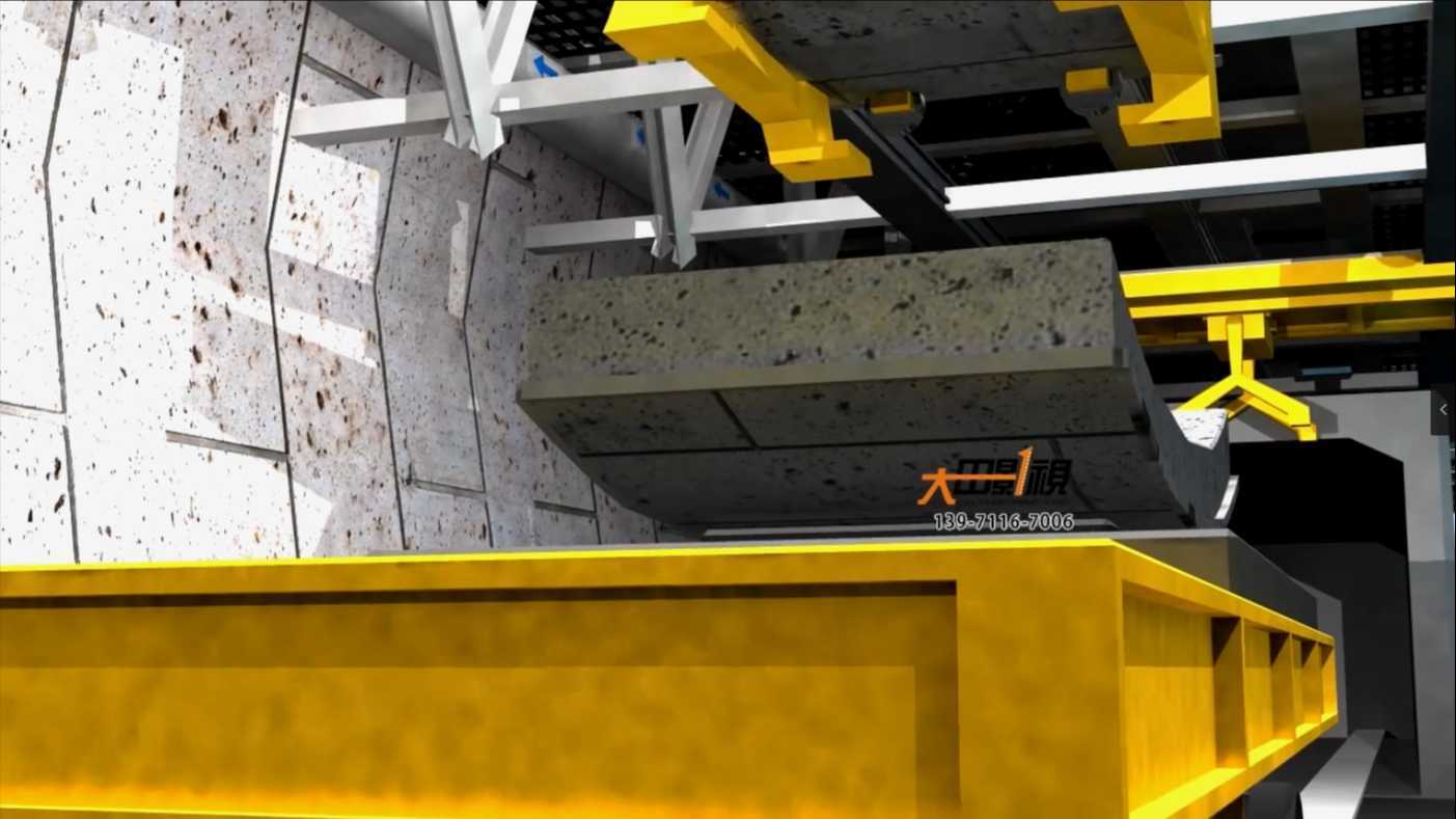 盾构机施工动画 盾构机工程动画 隧道盾构机机械动画