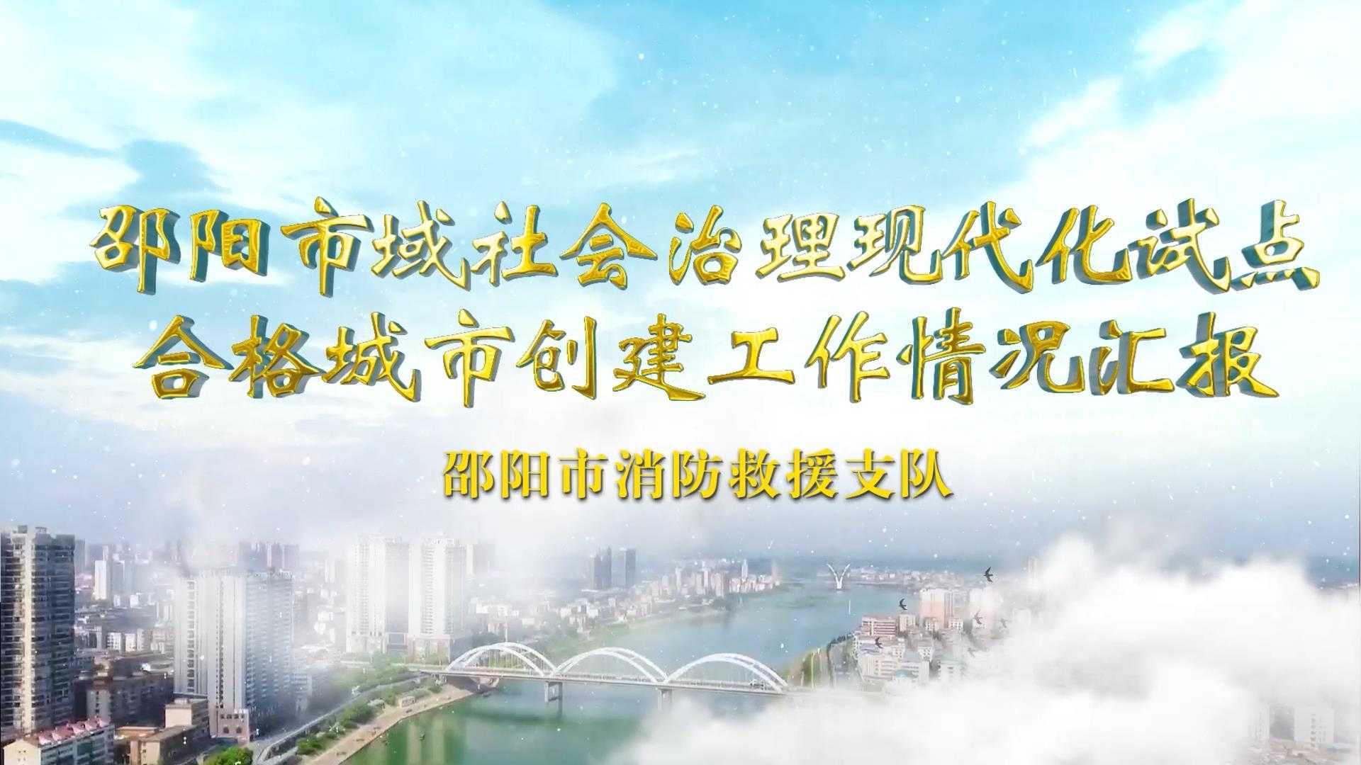 邵阳市域社会治理现代化试点合格城市创建工作汇报片