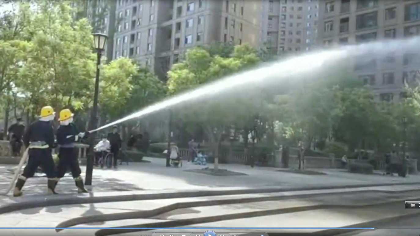 石家庄新华区：街道、消防、公安应急演练 尽心、履责、流汗力保民安