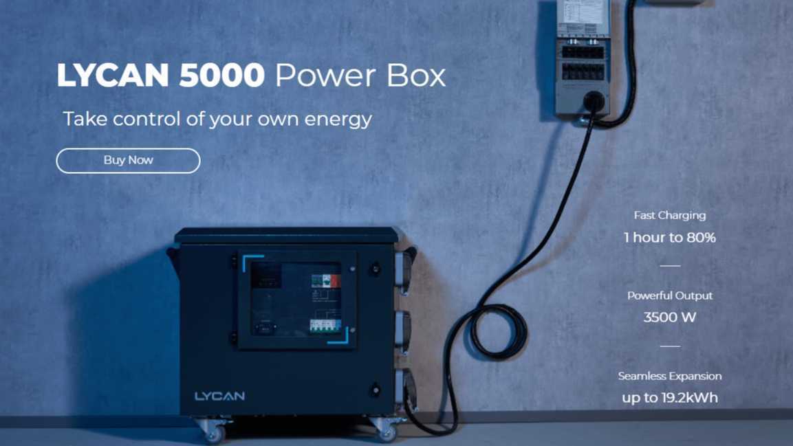 RENOGY如果新能源 家庭能源方案 Lycan 5000 Power Box