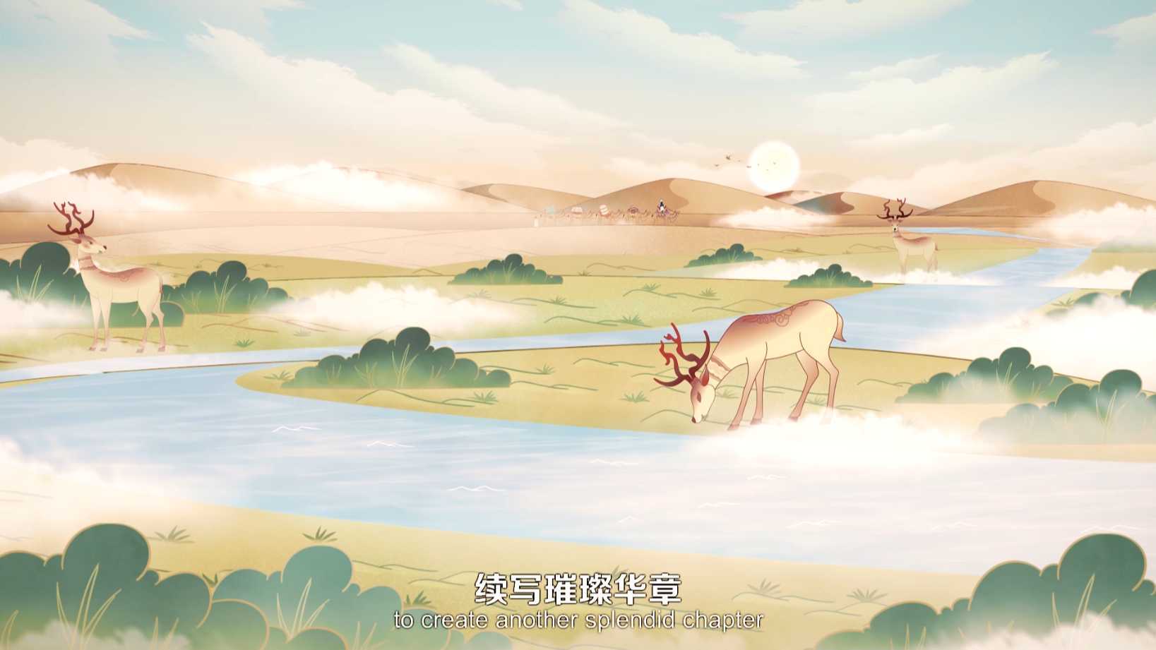 手绘动画—中国工商银行企业宣传片