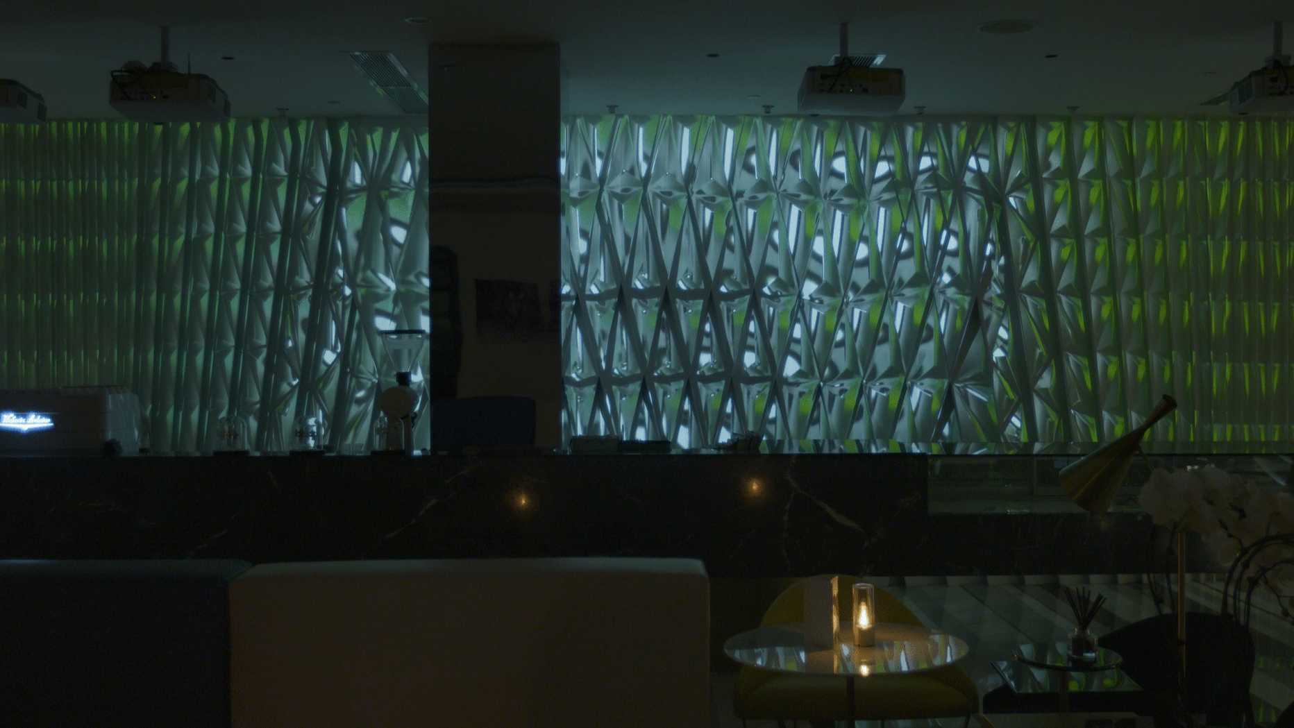 翠玲珑美学餐厅艺术墙3D Mapping