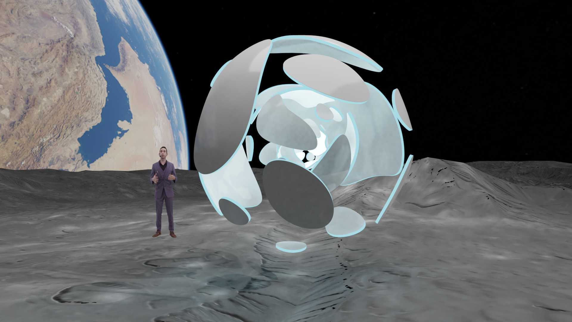理想宅XR虚拟发布会demo：月球 科幻 科技感 宇宙 浪漫 主题