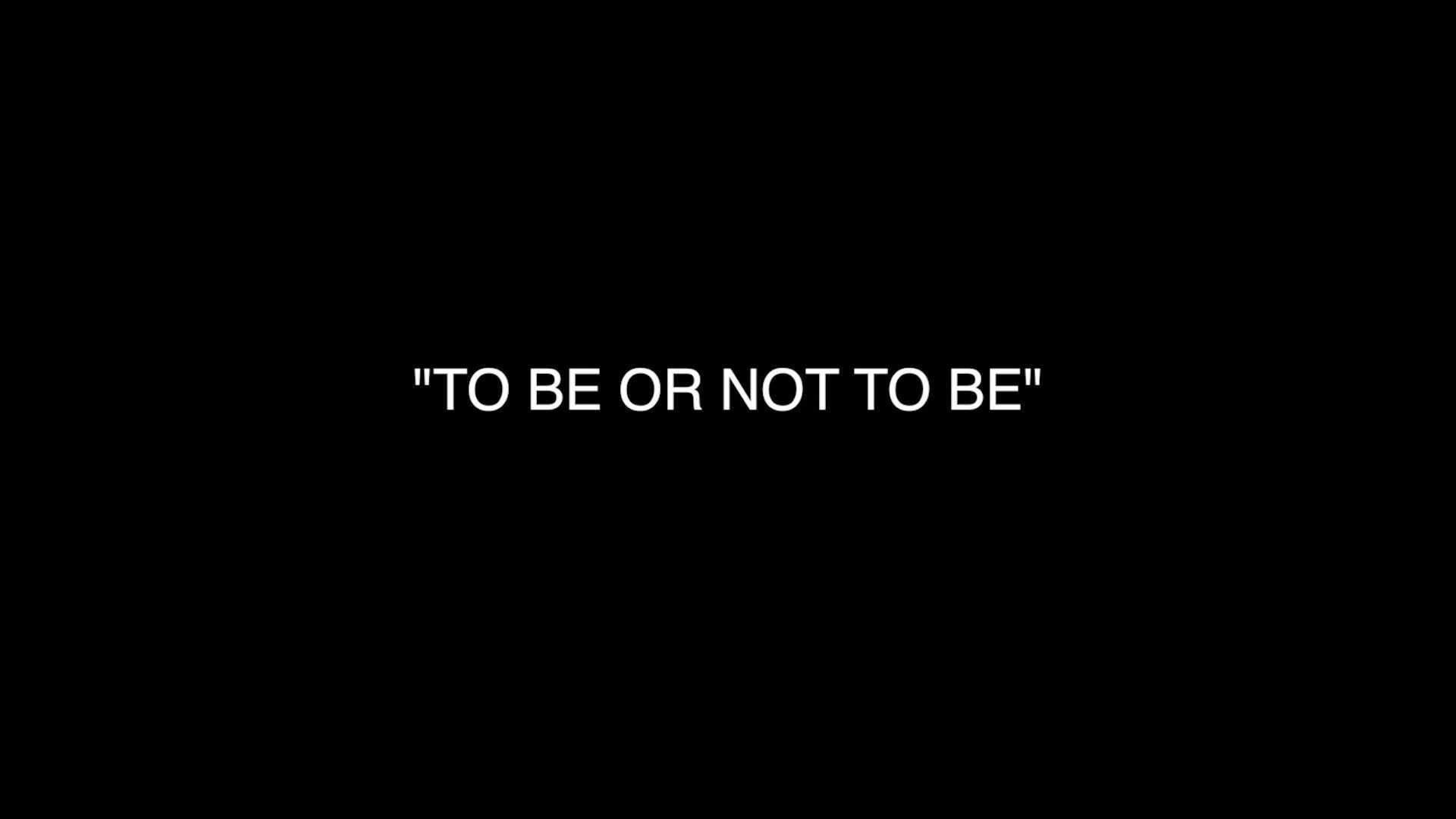 'to be or not to be'- VIA fashion film