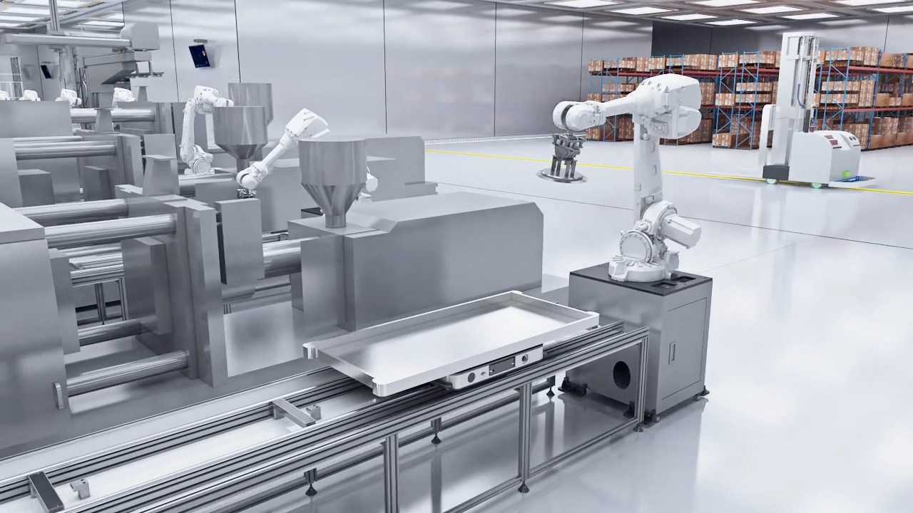 工业机械设备生产线三维动画演示-智能工厂