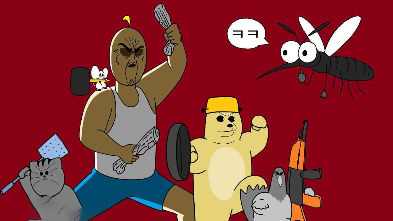 韩国搞笑动画短片《蚊子大战》