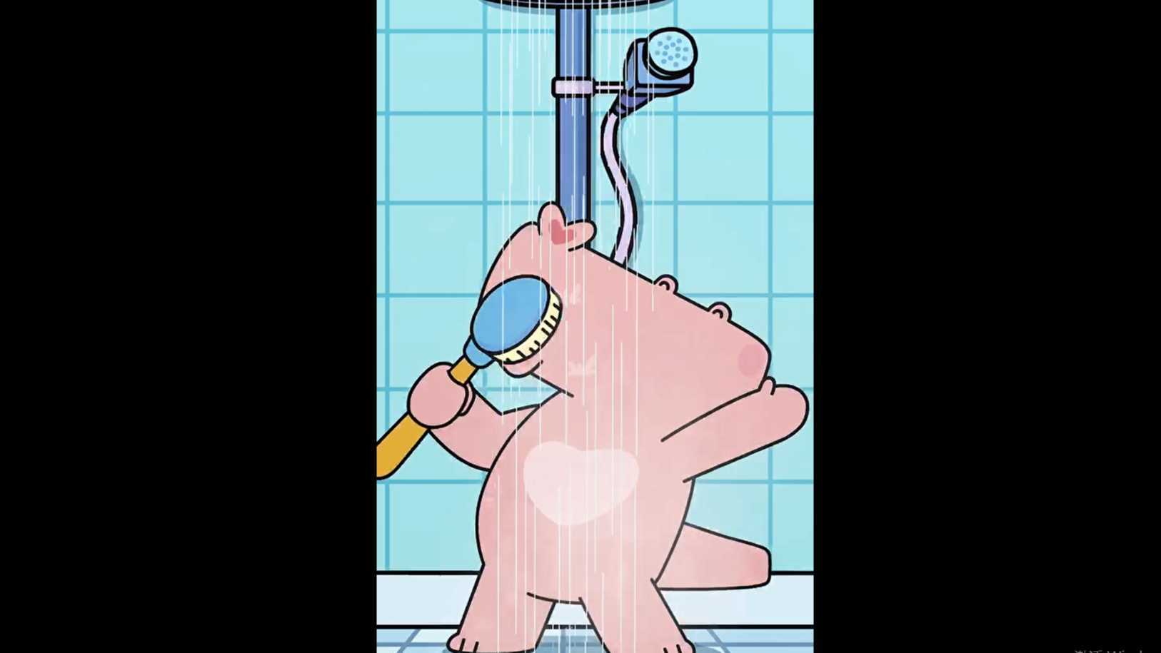 浴霸变话筒 洗澡趣事 2D动画 二维动画 mg动画 短视频动画