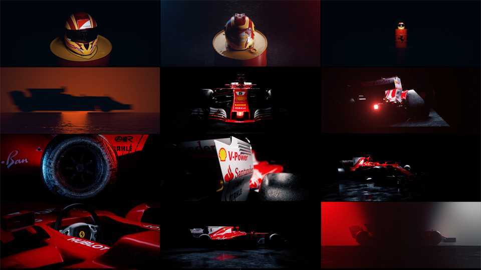 F1赛车C4D动画