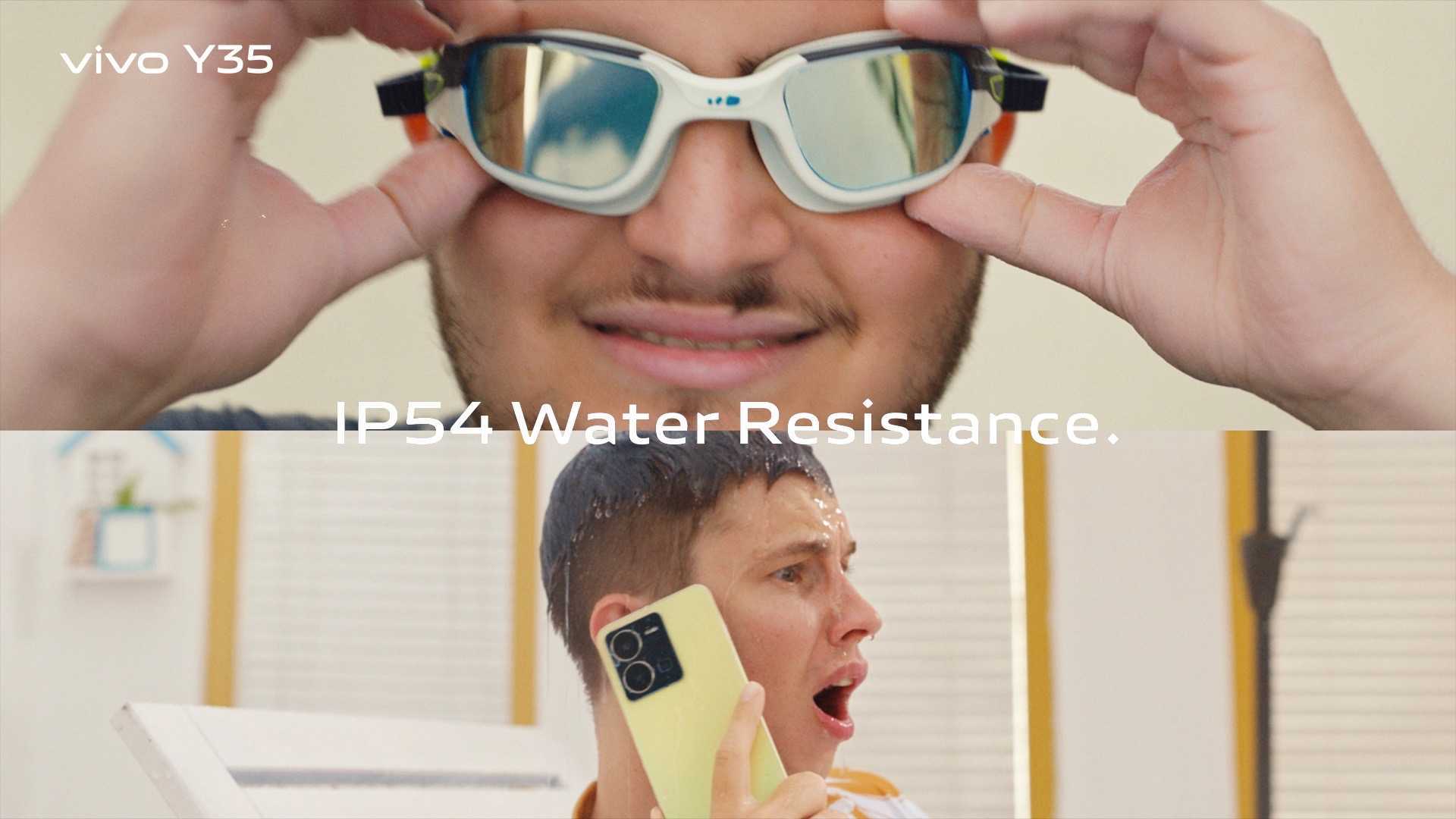 vivo Y35 - IP54 Water Resistance