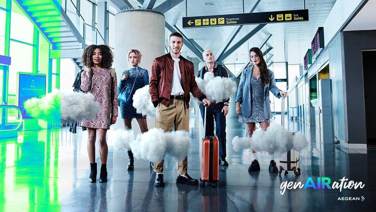 爱琴海航空创意广告《云端之上》