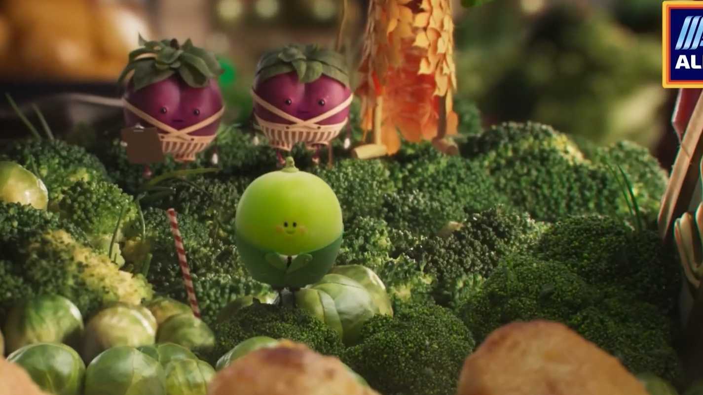 巨萌！奥乐齐圣诞主题动画广告《蔬菜水果》