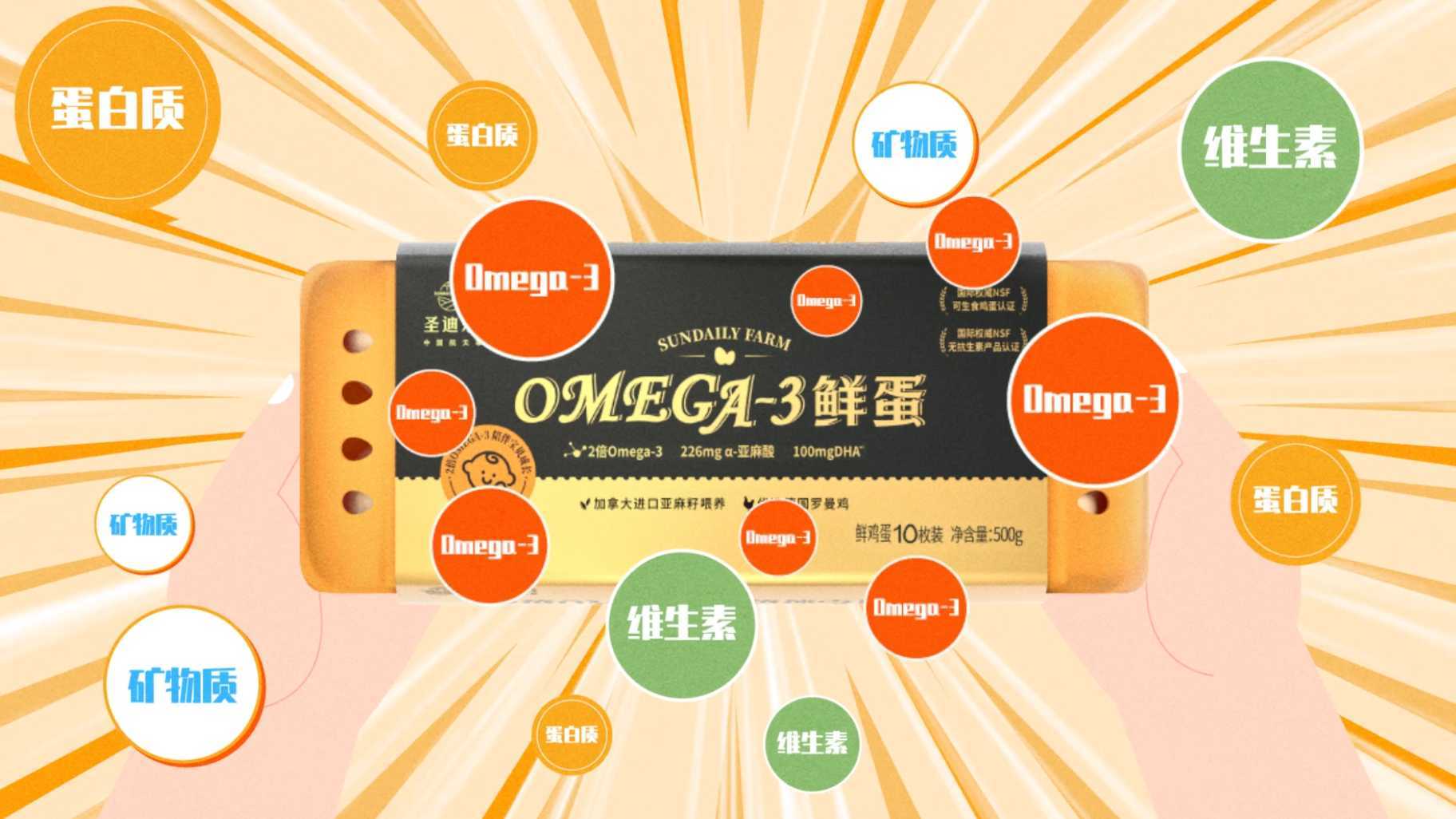 OMEGA-3鲜鸡蛋-MG动画