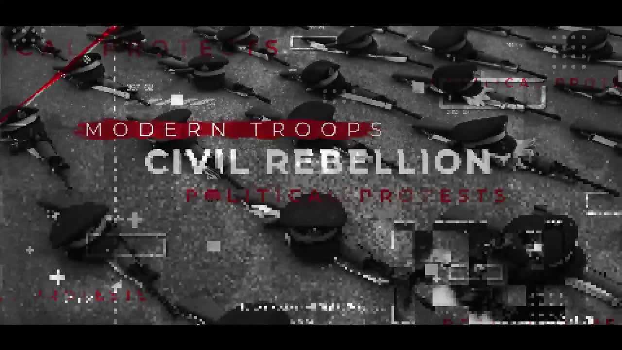 AE模板 | 战争冲突政治革命性质幻灯片