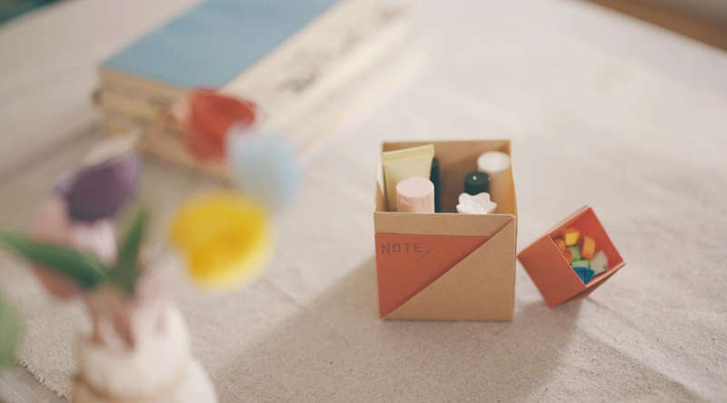 《東西》创意折纸 — 收纳盒（七）
