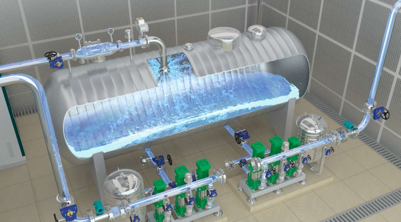产品动画-罐式变频供水设备生产流程三维动画