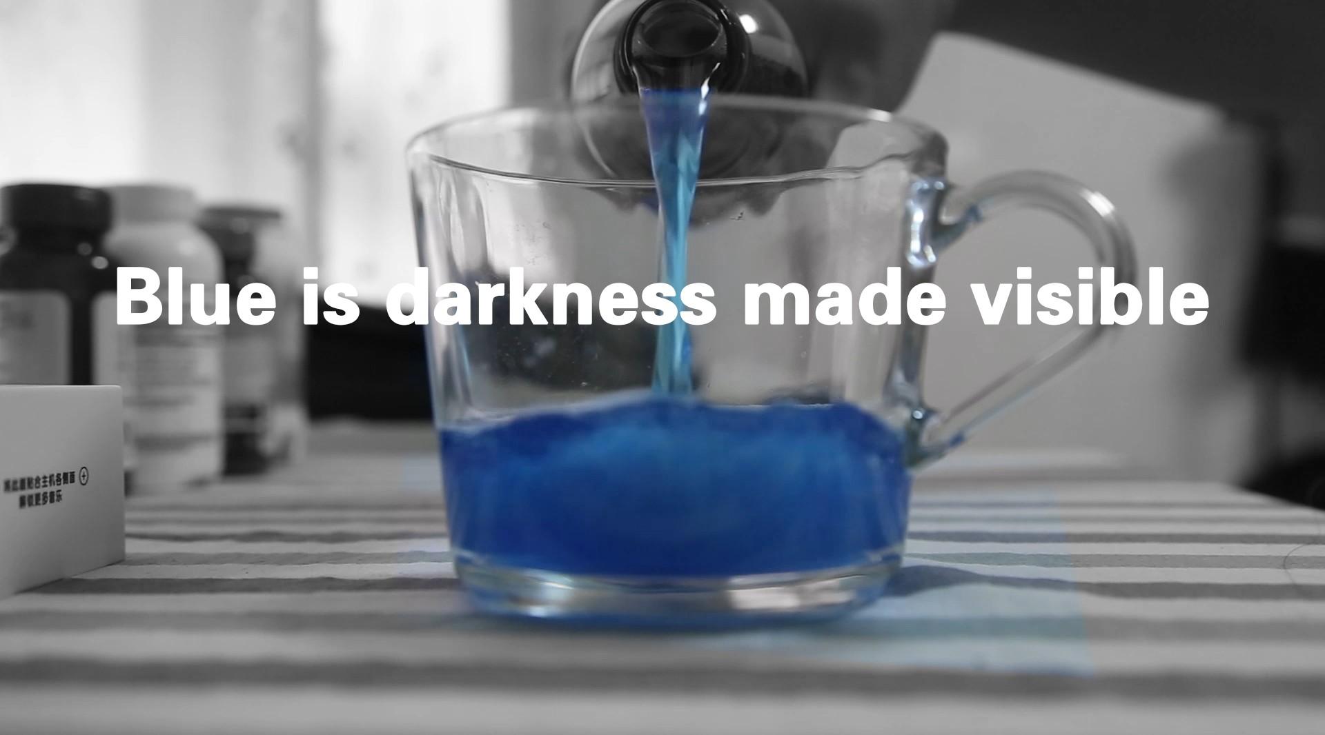 Blue is darkness made visible