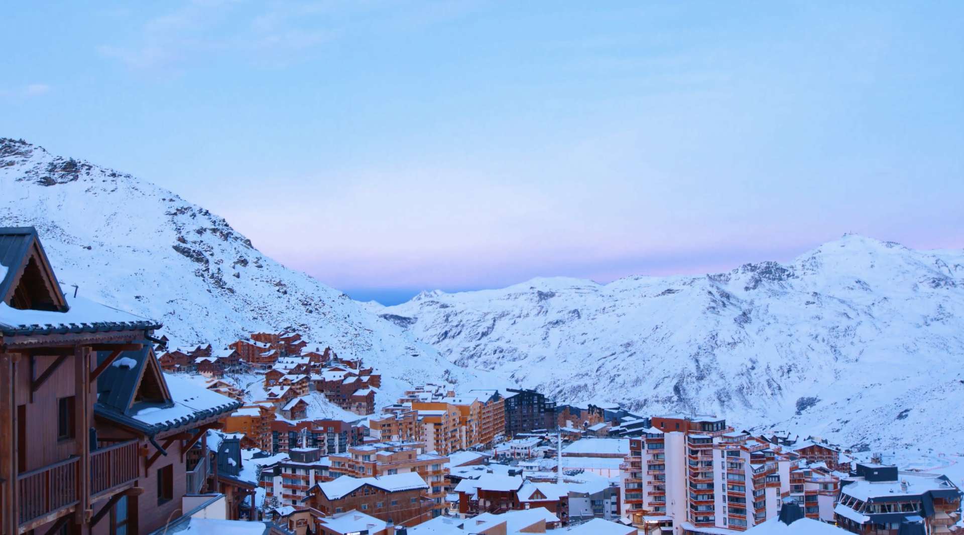 法国最著名滑雪场之一 val thorens 雪山延迟