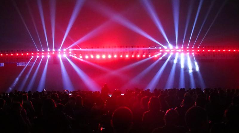 现场音乐音效-百米6K全息投影「光影秀」-重庆能源职业学院10周年庆