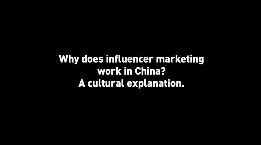 1. Influencer marketing works well in the Chinese culture.