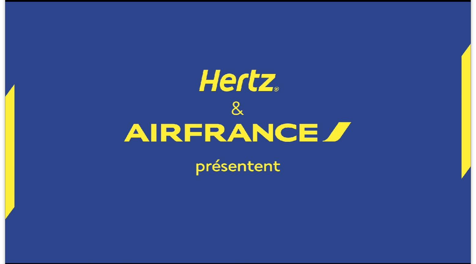 法国航空 & 赫兹租车旅行广告