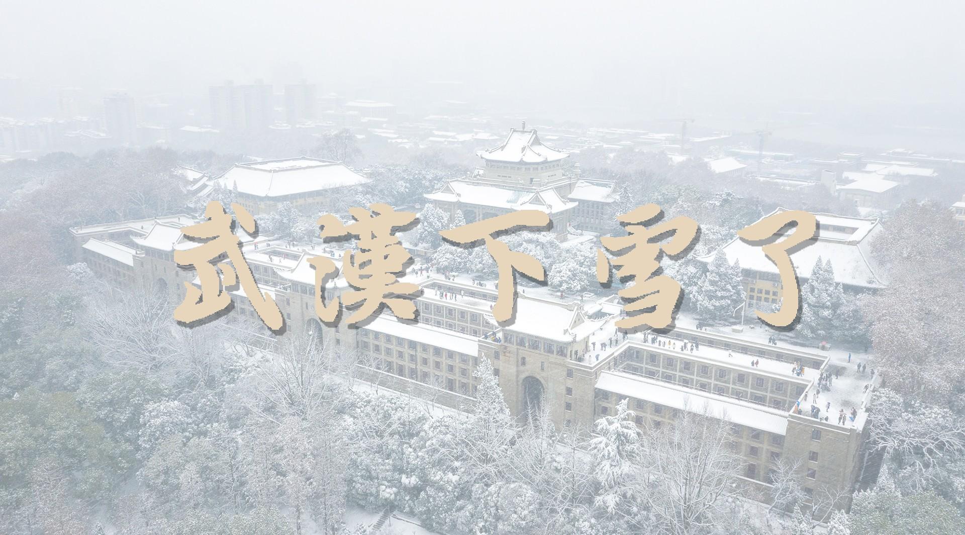 武汉下雪了，但是大雪带不走大家战胜病毒的信心！