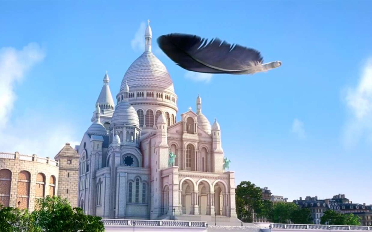 超现实主义城市风光奇幻动画《羽毛与巨鸟的旅行》