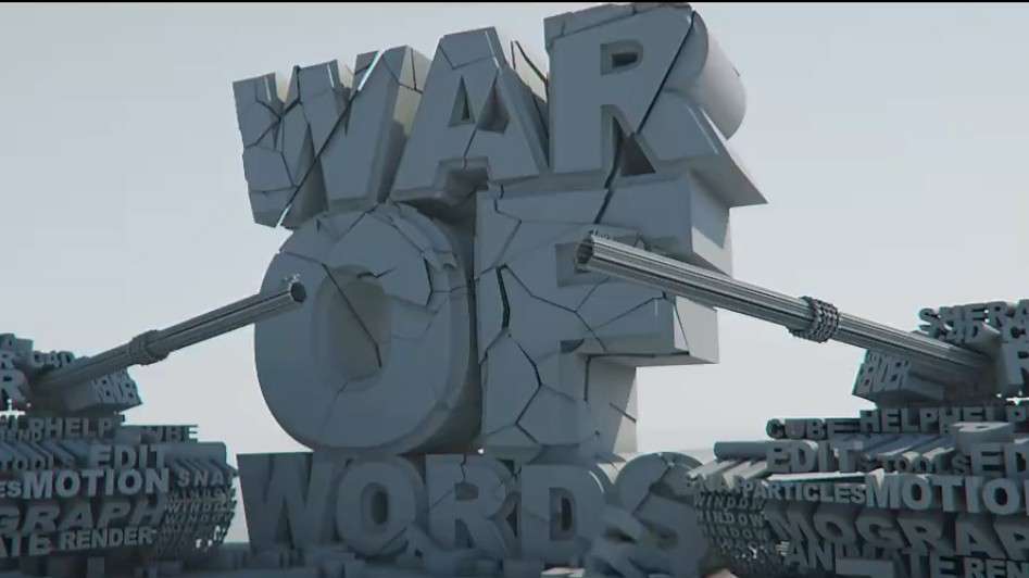 震撼CG创意短片《WAR OF WORDS》