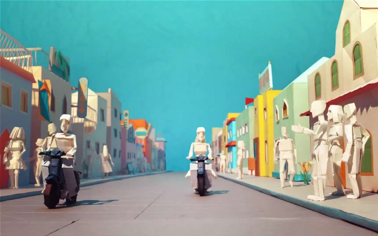 本田70周年零CG纪念短片《折纸世界》