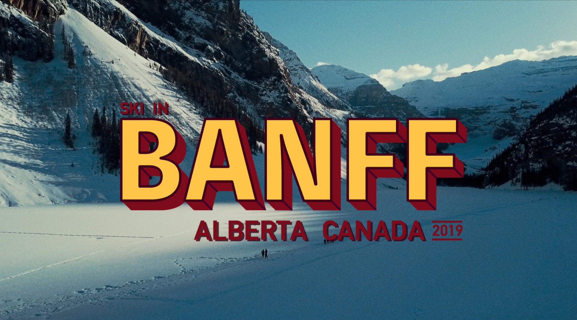 滑雪在班夫 Banff