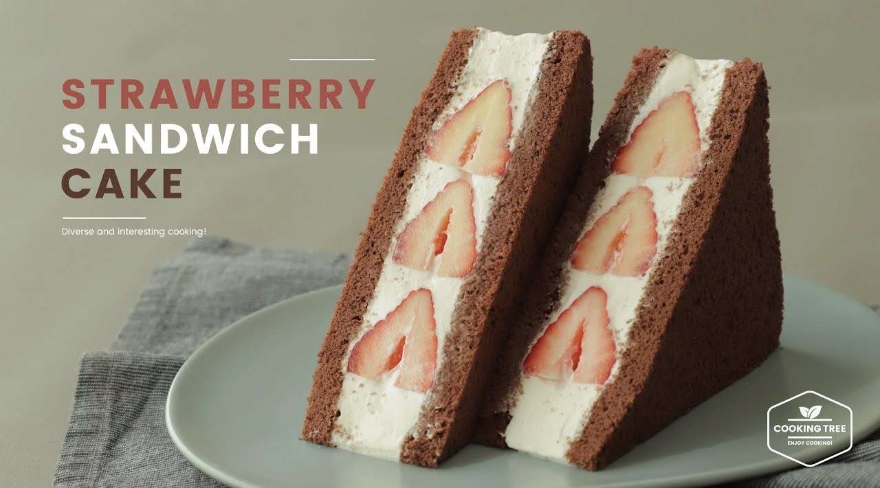 太幸福了！草莓巧克力三明治