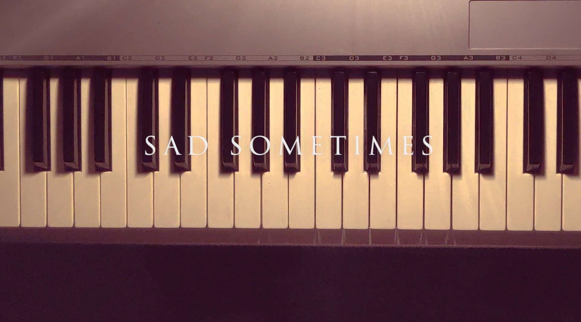 vivo x23拍摄的音乐短片《sad sometimes》电钢琴版