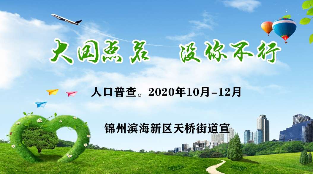 2020年10月-12月，锦州滨海新区天桥街道人口普查宣
