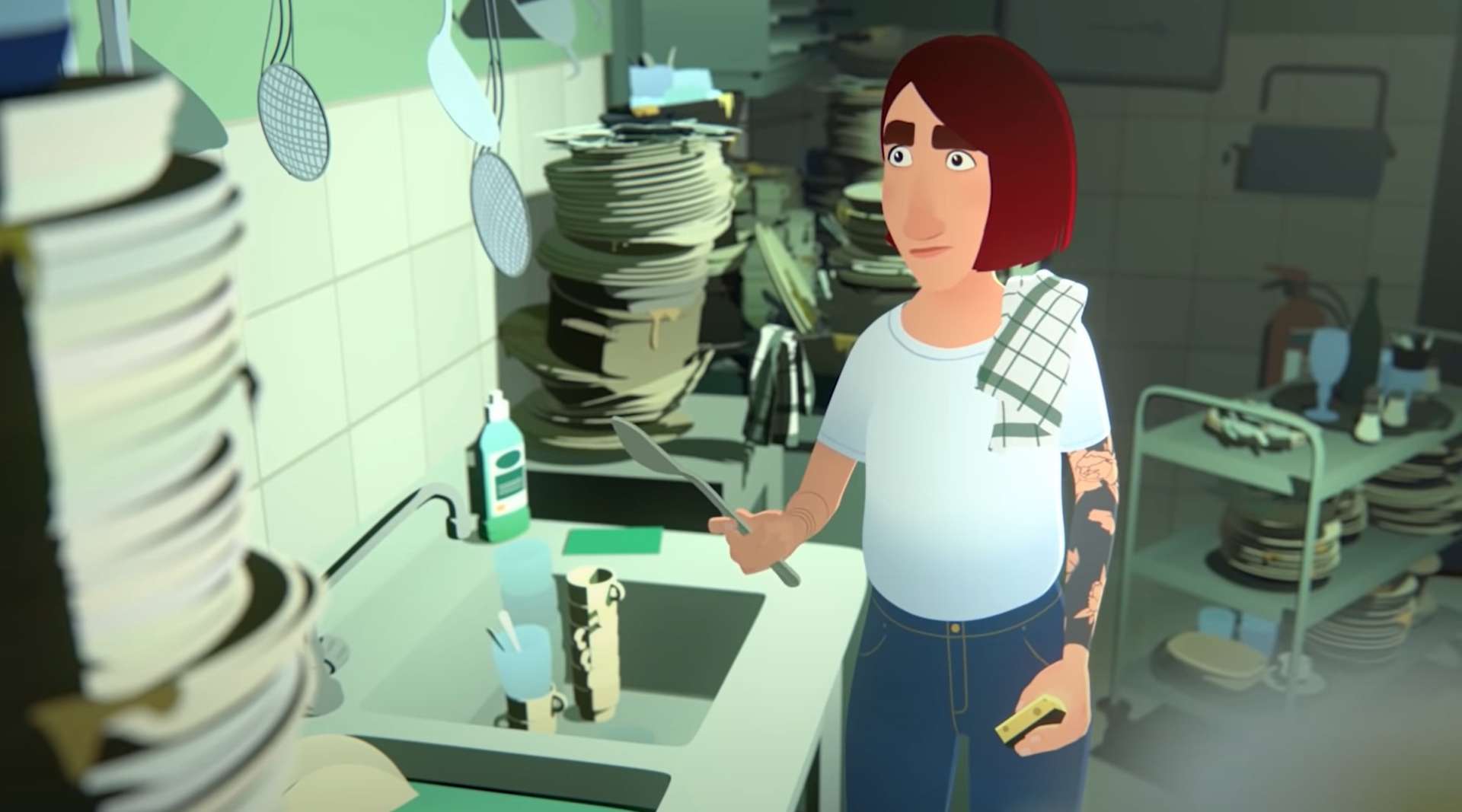 一部让你爱上洗碗的3D动画《厨房DJ》