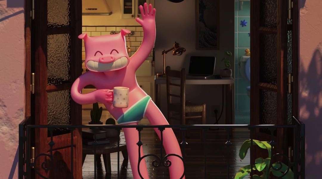 贱萌系列动画《阳台的粉红猪猪》