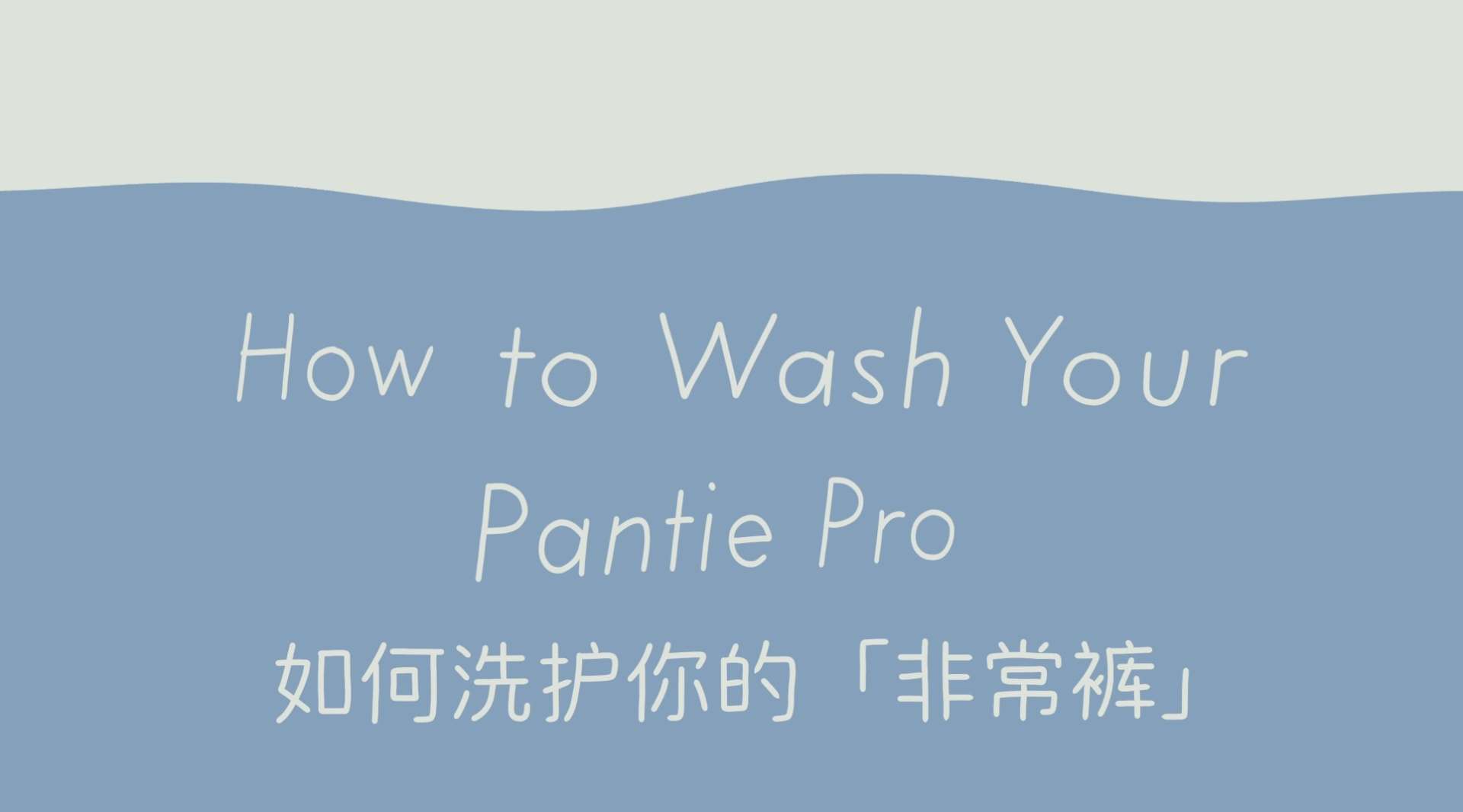 NEIWAI内外 Pantie Pro - How to wash